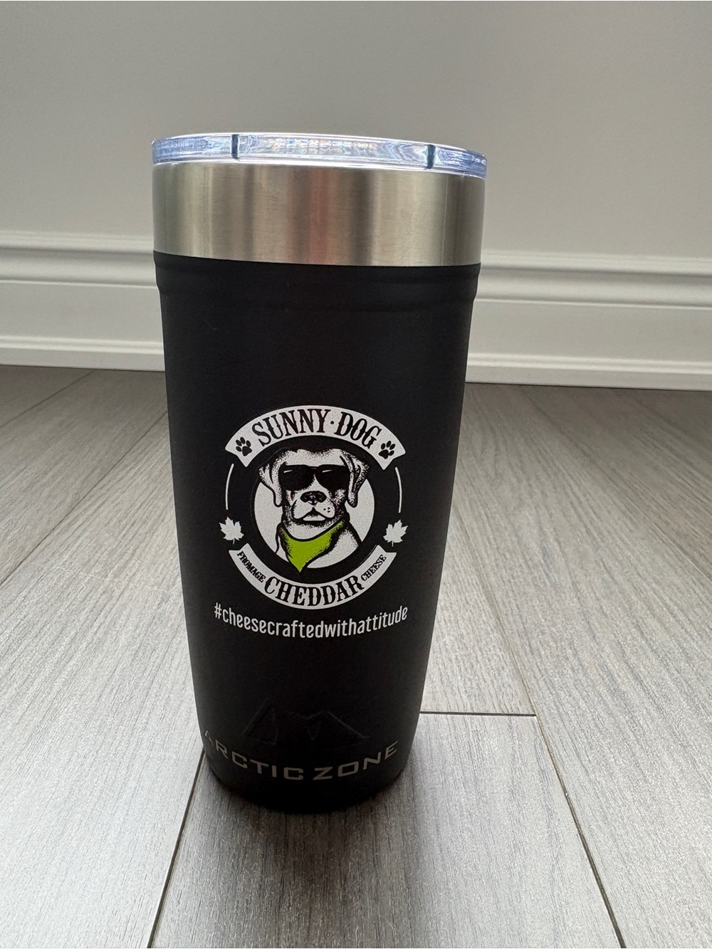 Sunny Dog Cheddar Black Insulated Tumbler - Arctic Zone